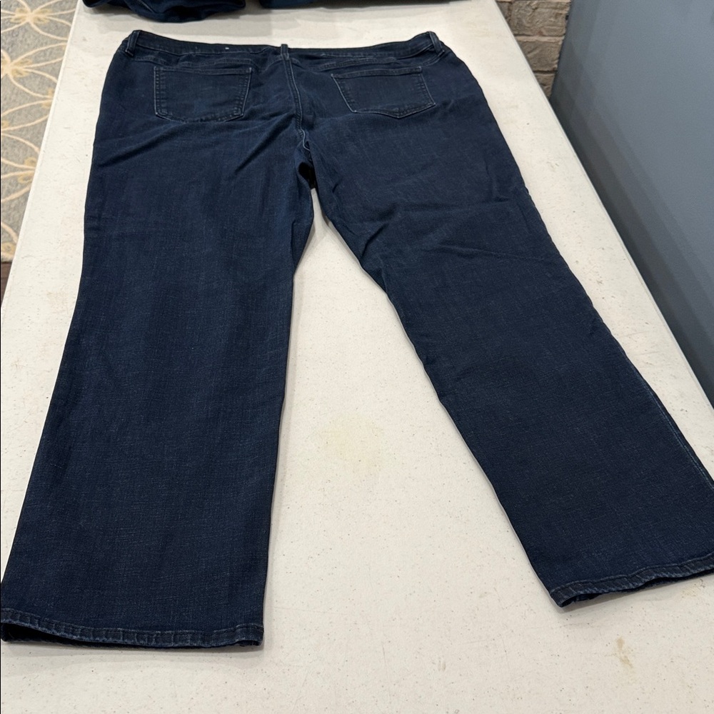 Chico's Indigo girlfriend dark jeans. Worn once. - Picture 3 of 3